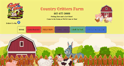 Desktop Screenshot of countrycrittersfarm.com